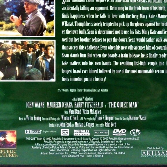 THE QUIET MAN COLLECTOR'S EDITION DVD John Wayne, Maureen O'Hara - Picture 4 of 5